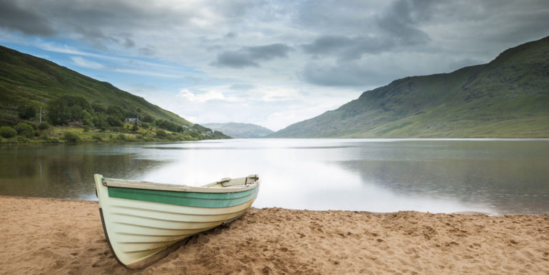 Fishing boat, Connemara, Ireland