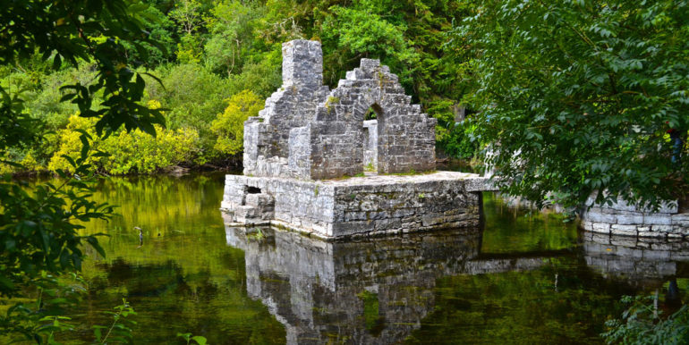 mirror on the water in Cong - Ireland