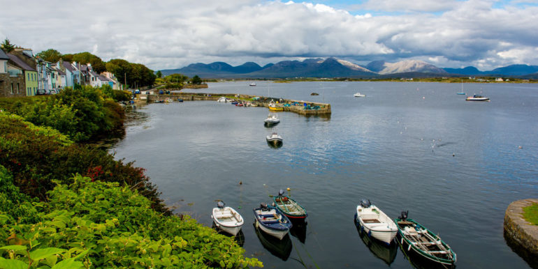 Harbor Of Roundstone In Ireland