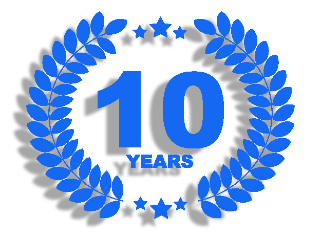 We're Celebrating 10 Years in the Self-Catering Business!